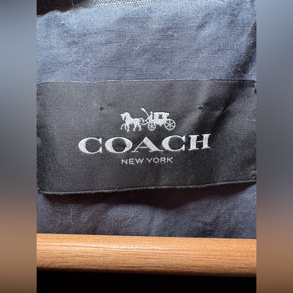 Coach signature Chambray trench coat women’s size Medium - Picture 3 of 16